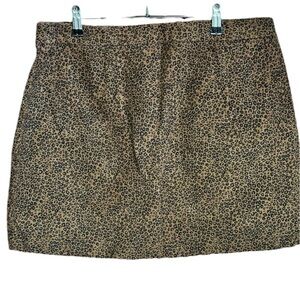 Amp Brown Leopard Print Corduroy
Mini Skirt XL Junior